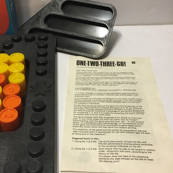 Orda 1 2 3 GO !BoardGame Numbers Values Complete - Picture 6 of 9